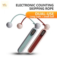 【2 in 1】Adjustable Cordless Skipping Rope 2.8M Digital Tangle-Free Wireless Jump Rope Indoor Fitness