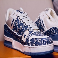 Lv Trainer牛仔藍色滿花 7碼