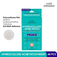 Luxe Organix Hydrocolloid Acne Patch Night Time 48s Hydrocolloid Patch Pimple Patch