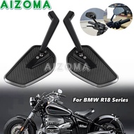 Big sale 1Pair 5/16" Motorcycle Rearview Mirrors Aluminum Carbon Fiber Rear View Side Mirrros For BM