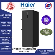 HAIER (READY STOCK) 331L HUR-331NE UPRIGHT FREEZER WITH FROST FREE  - HAIER WARRANTY MALAYSIA