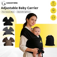 LemonU Baby Carrier Adjustable Wrap Breathable Pembawa Bayi Flexible Newborn Carrier