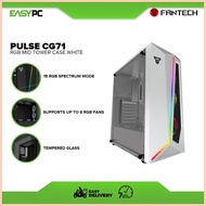 ♠ ✓ § Fantech Pulse CG71 RGB Mid Tower Case White, Best Seller, Brand New, Original, Cheapest, Plug