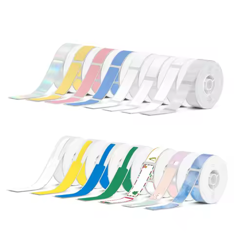 1 Roll Marklife P15 Label Sticker 12x40mm 15x30mm 15x50mm Waterproof Self-adhesive Sticker Work for 