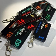 7cm * 4cm Acrylic Radio F1 Keychain