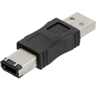 Firewire IEEE 1394 6 Pin Male to USB A Male Convertor Jack M/M Adapter