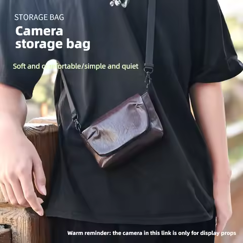 Soft Leather Camera Case Bag Protective Cover For Fuji X100VI X100V X100F X70 X100s Panasonic LX100 