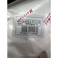 MTH  11x13 PLASTIC MATAHARI CLEAR PLASTIC BAG 500gm