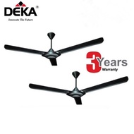 [TWIN PACK] Deka DF3/DK3 3 Blade Regulator Ceiling Fan 60" - Dark Grey