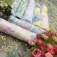 Embroidered Lace Fabric Size 1 Yard Gauze Bottom Lace