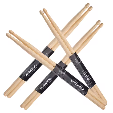 Miwayer Classic Maple Drumsticks 5A/7A Sturdy Drum Mallets for Practice And Performance - Sticks for