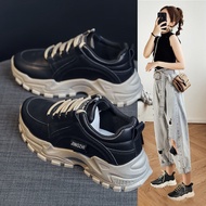 Spring Daddy Shoes Fashion Thick-Soled Sneakers Female Korean Lace-Up Student Casual Comfortable Sho