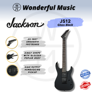 Jackson JS Series Dinky JS12 Electric Guitar, Amaranth FB, Gloss Black