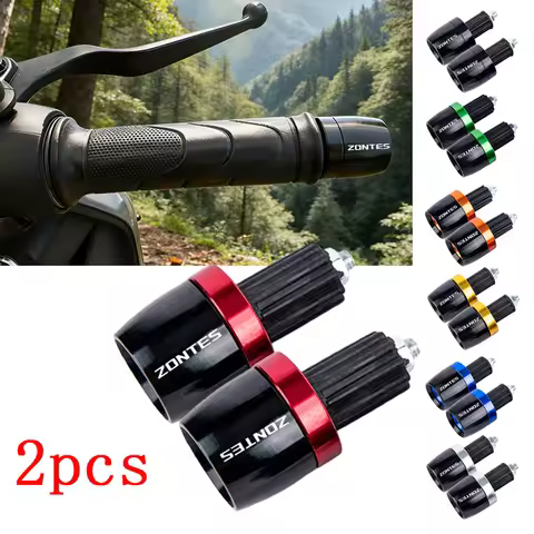 7/8"22MM Motorcycle Handlebar Grips Handle Bar Cap End Plugs For Shenshi ZONTES 350D 350E 350M 368D