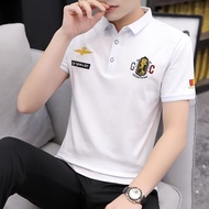 Polo Men's Polo Shirt Summer Men's Short-Sleeved Shirt Slim-fit T-Shirt Men Business Polo Fashion Men's Shirt Men's Polo Shirt Top Men Lapel Polo