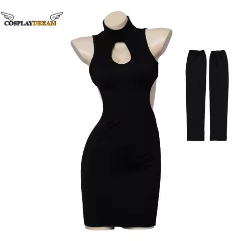 Euphoria Maddy Perez Cosplay Costume Maddy Black Cut Out Bodycon Dress Clothes Party Outfits for Wom