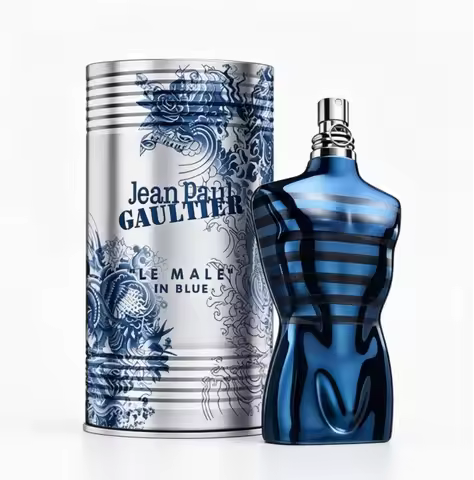 Jean Paul Gaultier Le Male In Blue Classic Taken perfume spray, 4.2 oz. 120ml, fragrant, spicy, frag