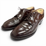 【รับคะแนนสะสม 5 เท่า】รองเท้าหนัง ALDEN รุ่น 56201 Cordovan Punch Cap Toe แบบผูกเชือก สีน้ำตาล ไซส์ 9