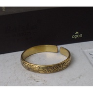 Pure Brass Bracelet, Handmade Women's Brass Bracelet, Pure Hand-Carved Pattern, Pisces Bras Bracelet