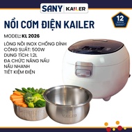 Kailer KL 2026 1.2L rice cooker is non-stick, keeps warm for a long time, cooks quickly, multi-funct