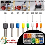 POPULAR 300/400/700PCS Crimp Terminals Combination Set E4012 E2512 E6012 E1510 Electrical Wire Insul
