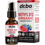 Vitamin B12 Liquid Spray Drops - Organic Liquid B12 Vitamins for Women, Men, Kids & Energy, Vegan Su
