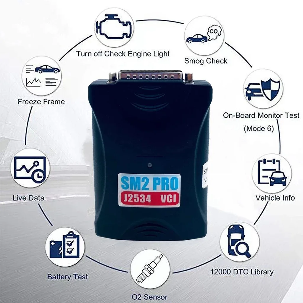 หัวสแกน sm2 pro สำหรับโปรแกรมสแกน GDS2ของรถเชฟโรเล็ต g-idss dx2tech2win isuzu(เฉพาะกล่อง)