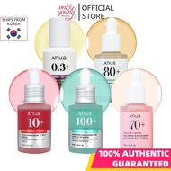 [Anua] Serum Series-Heartleaf | PDRN | Peach | Niacinamide | Rice | Retinol (30ml) | Facial Serum