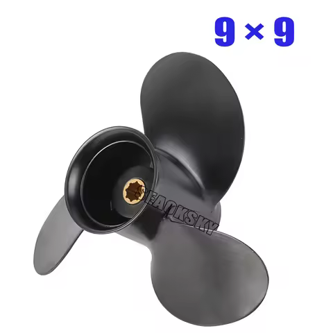 9x9 Aluminum Propeller for Mercury Outboard Motor 6HP 8HP 9.9HP 15HP 8 Tooth Spline 48-828156A12 Boa