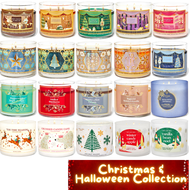 BBW#4 Xmas Collection Bath & Body Works 3 wicked candle เทียนหอม 411g.