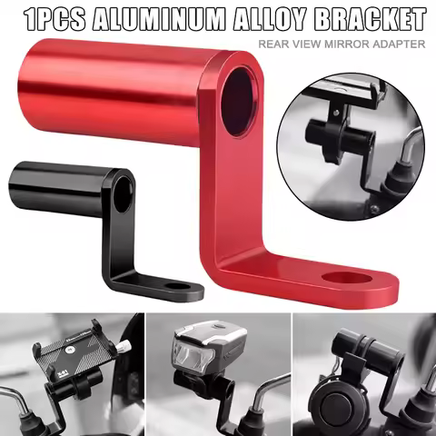 Alloy Motorcycle Mount Rearview Mirror Adapter Phone Bracket For Kawasaki Z650 Gucci Bag Tmax 560 Zx
