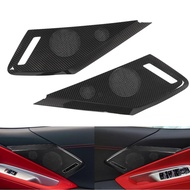 Inner Door Horn Trim Cover Smooth Car Speaker Mesh Carbon Fiber for Corvette C8 Z06 Z51 2020 To 2023