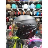 HKM evo innovation gray dop adult helmet HKM evo plain half face helmet/ HKM brand plain evo helmet/