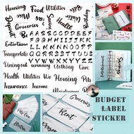 Budget Label Sticker Cash planner diary notebook Journal Schedule book Loose leaf binder