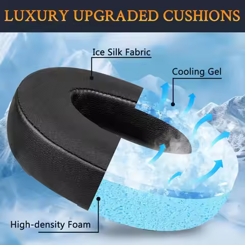 Space Q45 Cooling Gel Earpads Replacement for Anker Soundcore Space Q45 Headphones, Ear Pads Cushion