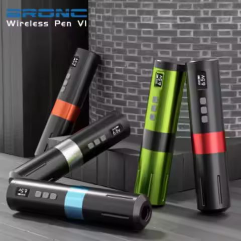 BRONC V1 Professional Wireless Tattoo Machine Pen 6.18 mNM Nominal Torque 2000mAh DC Swiss Motor Bat