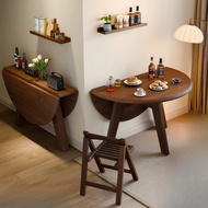 Round Table Chair Eat Solid Wood Small Apartment KEF1