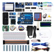 ชุดเริ่มต้นพร้อมสอนสำหรับชุดคิท Arduino Uno R3สตาร์ทเตอร์สมบูรณ์ที่สุด1602หุ่นยนต์ LCD และชุดวิศวกรร