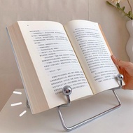 Bookstand Iron Frame Reading Bookshelf Bracket Book Reading Bookend Tablet PC Phone Support Sheet Music Menu Stand Stationery