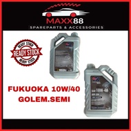 FUKUOKA 10W/40 API SN GOLEM SEMI SYNTHETIC MOTOR OIL JAPAN
