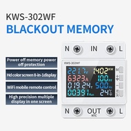 KWS-302WF Tuya การตรวจสอบแรงดันไฟฟ้าปัจจุบัน WiFi Power Meter 0-9999KWH สวิตช์รีเลย์ Relay AC170-270