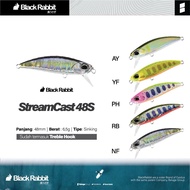 Lure Exodus Black Rabbit StreamCast 48S Minnow Sinking