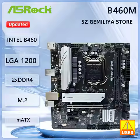 B460 B460M motherboard ASRock B460M LGA 1200 DDR4 128GB SATA3 M.2 Micro ATX support Core i9-10900F 1