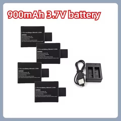 900mAh 3.7V Rechargable Li-ion Battery for SJ4000 SJ5000 SJ6000 WIFi SJCAM Sport Action Camera DV SJ