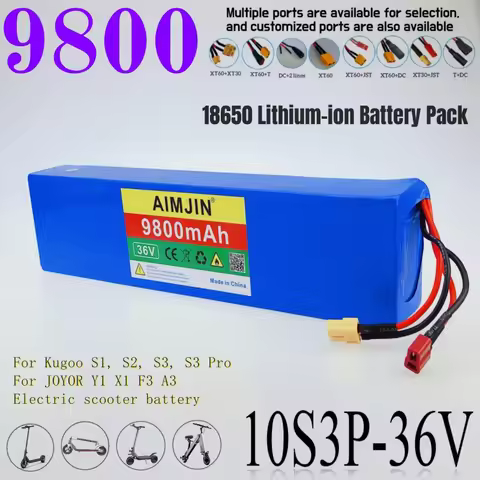 Kugoo S1, S2, S3, S3 Pro For Joyor Y1 X1 F3 A3 Electric Scooter Battery 10S3P 18650 battery pack 36V