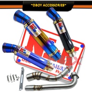 NLK RACING EXHAUST PIPE 28/32mm BIG CORK TEMBAK BULAN -EX5/W100/W110/W125/X/S/SRL110/115/KRISS110