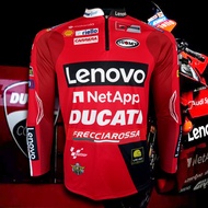 เสื้อแขนยาว โมโตจีพี MotoGP เสื้อทีม DUCATI LENOVO 2022 ทีม ดูคาติ เลโนโว่ 2022 #MG0070 รุ่น ฟรันเชสโก บัญญายา#1 ไซส์ S-5XL