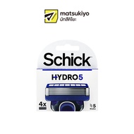 Schick Hydro5 Sense Hydrate Skin Razor Refill 4pcs. ชิคไฮโดร5เซ้นไฮเดรทสกินเรเซอร์รีฟิล 4ชิ้น