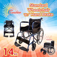 Kerusi Roda Hospital Standard Wheelchair With Hand Brake ( Blue Color )