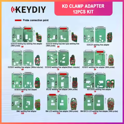 2026 NEW Keydiy Adapter for BMW BDC2 BDC3 BCP VAG MQB49 5C 5D Clamp Adapter Solder Free Circuit Boar